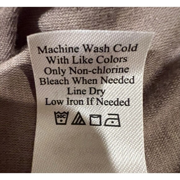 Coldwater Creek Brown Print V Neck Lined Cotton Blend Blouse Size 1X - Picture 7 of 7